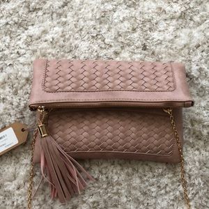 Blush cross body purse